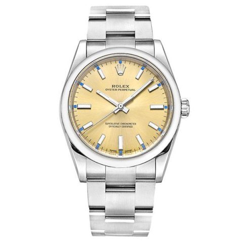 Replica Rolex Oyster Perpetual 34 mm Champagnerfarben Zifferblatt 2016 114200 Replica Rolex Oyster Perpetual 34 mm Champagnerfarben Zifferblatt 2016 114200
