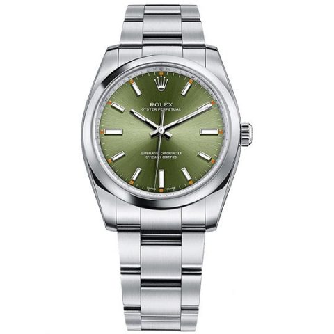 Replica Rolex Oyster Perpetual 34 mm Olivgrün Zifferblatt 2016 114200 Replica Rolex Oyster Perpetual 34 mm Olivgrün Zifferblatt 2016 114200
