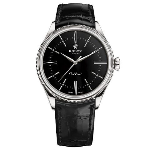 Replica Rolex Cellini Zeitanzeige 50509 Schwarz