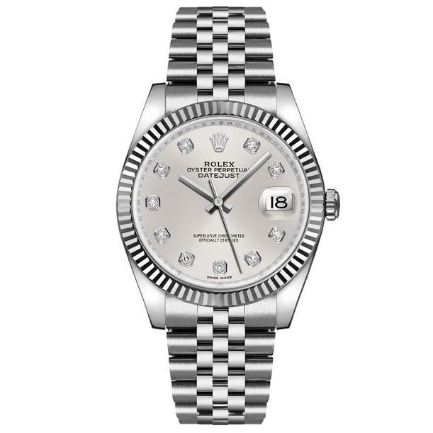Replica Rolex Datejust 36 Weißgold-Rolesor 116234 Silberfarben mit Steinbesatz Jubilee-Armband Replica Rolex Datejust 36 Weißgold-Rolesor 116234 Silberfarben mit Steinbesatz Jubilee-Armband