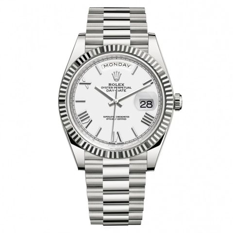 Replica Rolex Day-Date 40 Weißgold 228239-0046