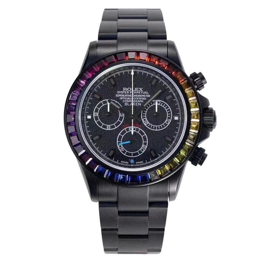 Replica Rolex Daytona Blaken Rainbow 116520 Replica Rolex Daytona Blaken Rainbow 116520