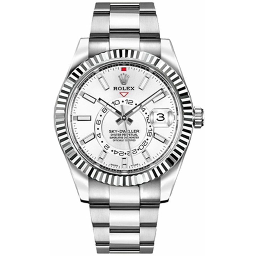 Replica Rolex Sky-Dweller Weißgold-Rolesor 326934 Weiß Replica Rolex Sky-Dweller Weißgold-Rolesor 326934 Weiß