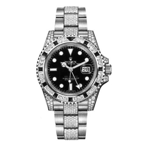 Replica Rolex GMT-Master II Weißgold Steinbesatz und Schwarz Saphirbesatz 116759 SANR Replica Rolex GMT-Master II Weißgold Steinbesatz und Schwarz Saphirbesatz 116759 SANR