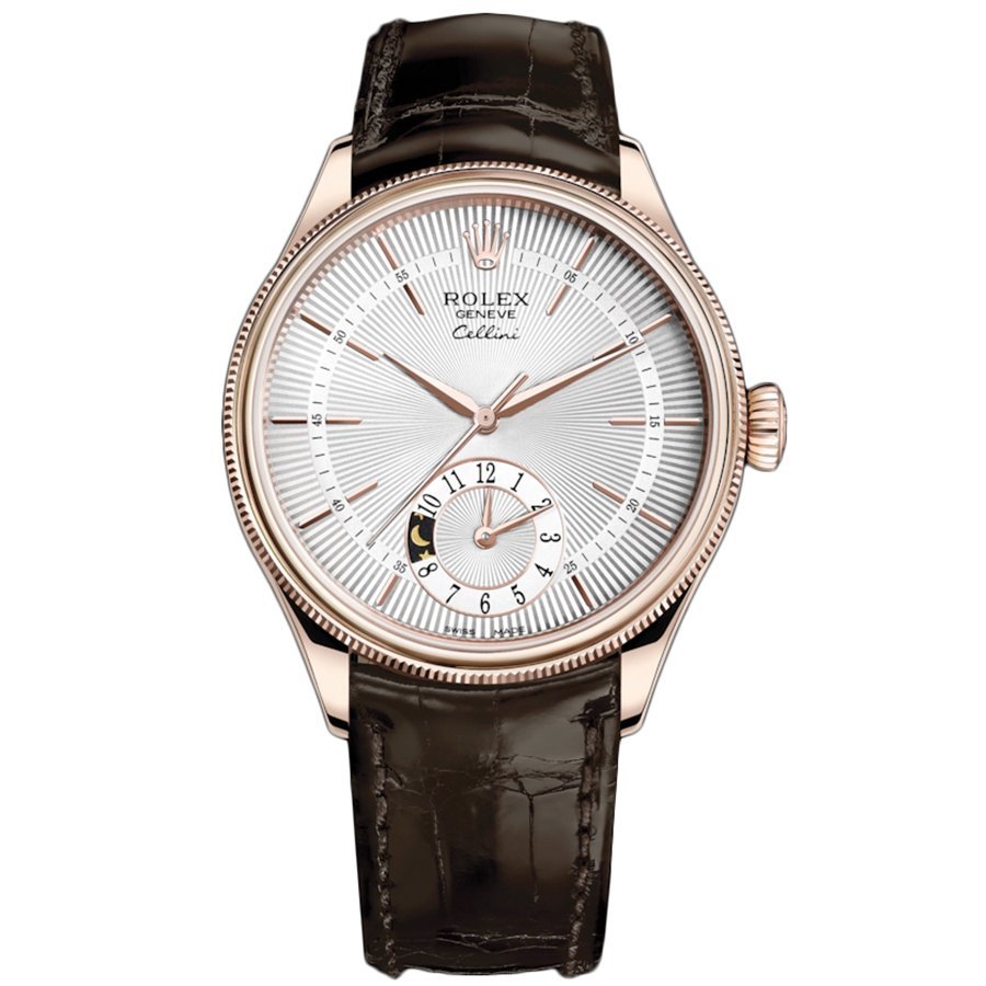 Replica Rolex Cellini Dual Time Everose-Gold 50525 Silberfarben Zifferblatt Replica Rolex Cellini Dual Time Everose-Gold 50525 Silberfarben Zifferblatt