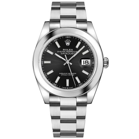 Replica Rolex Datejust 41 Stahl Glatte Lünette Oyster 126300 Schwarz Replica Rolex Datejust 41 Stahl Glatte Lünette Oyster 126300 Schwarz