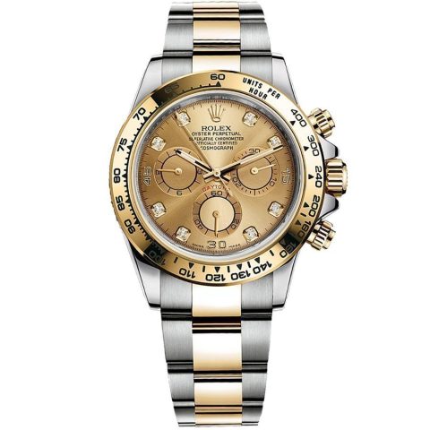 Replica Rolex Daytona Stahl und Gelbgold 116503 Champagnerfarben mit Steinbesatz Replica Rolex Daytona Stahl und Gelbgold 116503 Champagnerfarben mit Steinbesatz
