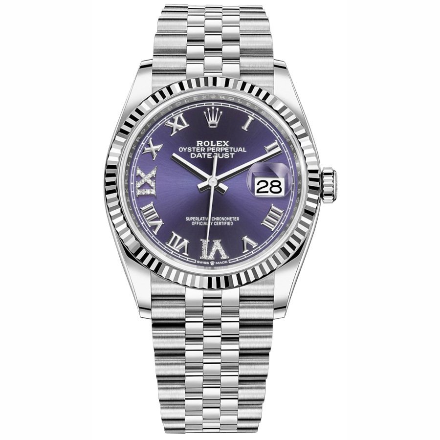 Replica Rolex Datejust 36 Weißgold-Rolesor Lünette Jubilee-Armband 126284RBR-0013 Replica Rolex Datejust 36 Weißgold-Rolesor Lünette Jubilee-Armband 126284RBR-0013