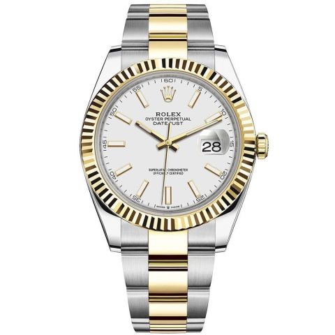 Replica Rolex Datejust 41 Gelbgold-Rolesor Oyster 126333 Weiß Oyster-Armband Replica Rolex Datejust 41 Gelbgold-Rolesor Oyster 126333 Weiß Oyster-Armband