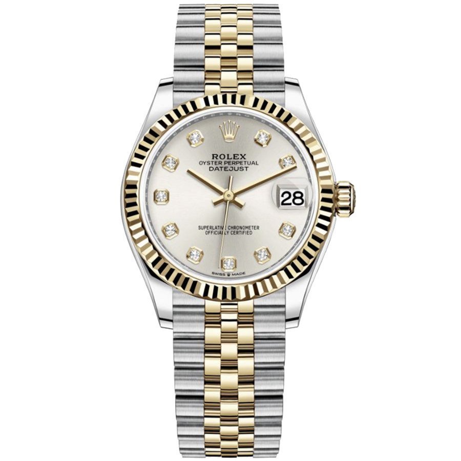 Replica Rolex Datejust 31 Gelbgold-Rolesor Geriffelte Lünette, Jubilee-Armband Replica Rolex Datejust 31 Gelbgold-Rolesor Geriffelte Lünette, Jubilee-Armband