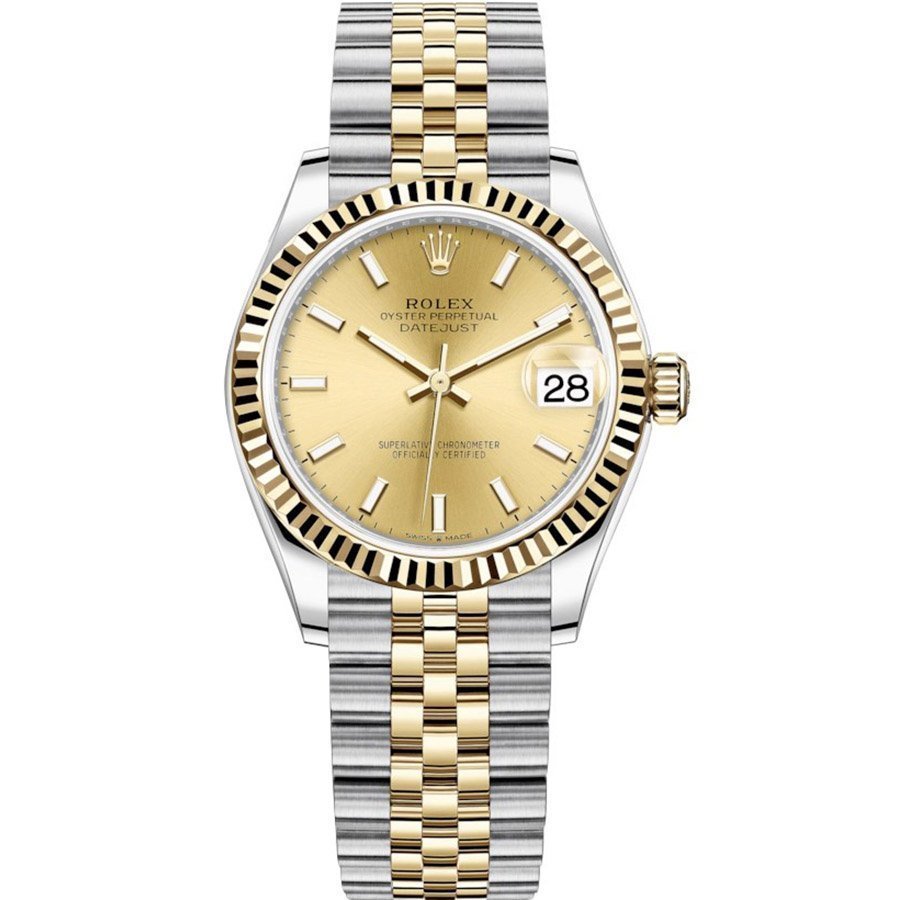 Replica Rolex Datejust 31 Gelbgold-Rolesor Geriffelte Lünette, Jubilee-Armband 278273-0014 Replica Rolex Datejust 31 Gelbgold-Rolesor Geriffelte Lünette, Jubilee-Armband 278273-0014