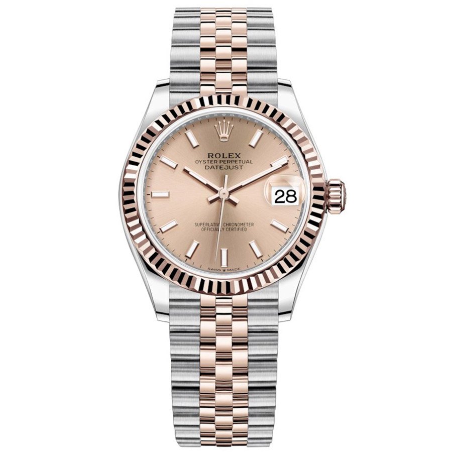 Replica Rolex Datejust 31 Everose-Rolesor Geriffelte Lünette, Jubilee-Armband 278271-0010 Replica Rolex Datejust 31 Everose-Rolesor Geriffelte Lünette, Jubilee-Armband 278271-0010