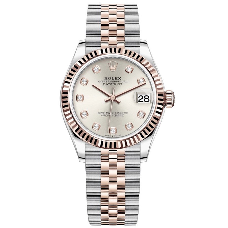 Replica Rolex Datejust 31 Everose-Rolesor Geriffelte Lünette, Jubilee-Armband 278271-0016 Replica Rolex Datejust 31 Everose-Rolesor Geriffelte Lünette, Jubilee-Armband 278271-0016