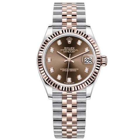 Replica Rolex Datejust 31 Everose-Rolesor Geriffelte Lünette, Jubilee-Armband 278271-0028 Replica Rolex Datejust 31 Everose-Rolesor Geriffelte Lünette, Jubilee-Armband 278271-0028
