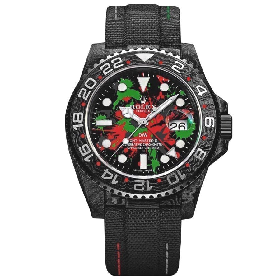 Replica Rolex GMT-Master II DIW Carbon Mehrfarbig Edition Replica Rolex GMT-Master II DIW Carbon Mehrfarbig Edition