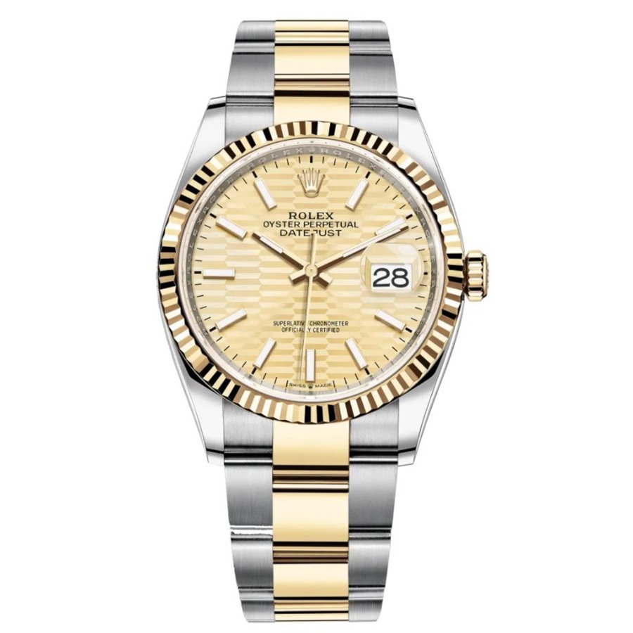Replica Rolex Datejust 36 Gelbgold-Rolesor Oyster-Armband 126233-0040 Replica Rolex Datejust 36 Gelbgold-Rolesor Oyster-Armband 126233-0040