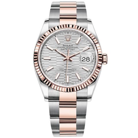 Replica Rolex Datejust 36 Everose-Rolesor Oyster-Armband 126231-0034 Replica Rolex Datejust 36 Everose-Rolesor Oyster-Armband 126231-0034