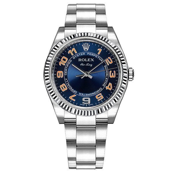 Replica Rolex Oyster Perpetual Blau Zifferblatt Orange Arabische Ziffern 14234 Replica Rolex Oyster Perpetual Blau Zifferblatt Orange Arabische Ziffern 14234