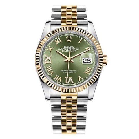 Replica Rolex Datejust 36 Olivgrün mit Steinbesatz Jubilee 126233 Replica Rolex Datejust 36 Olivgrün mit Steinbesatz Jubilee 126233