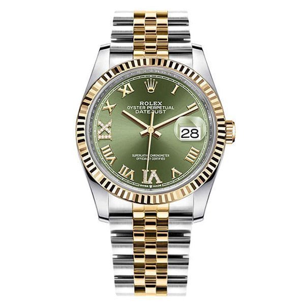 Replica Rolex Datejust 36 Olivgrün mit Steinbesatz Jubilee 126233 Replica Rolex Datejust 36 Olivgrün mit Steinbesatz Jubilee 126233