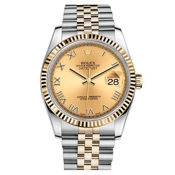 Replica Rolex Datejust 36 Champagnerfarben Römische Ziffern 116233 Replica Rolex Datejust 36 Champagnerfarben Römische Ziffern 116233