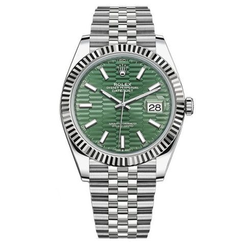Replica Rolex Datejust 41 Mintgrün Geriffeltes Zifferblattmotiv 126334-0030 Replica Rolex Datejust 41 Mintgrün Geriffeltes Zifferblattmotiv 126334-0030