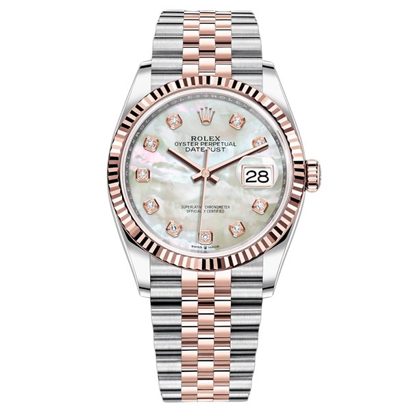 Replica Rolex Datejust 36 Weiß Perlmutt mit Steinbesatz 126231 Replica Rolex Datejust 36 Weiß Perlmutt mit Steinbesatz 126231