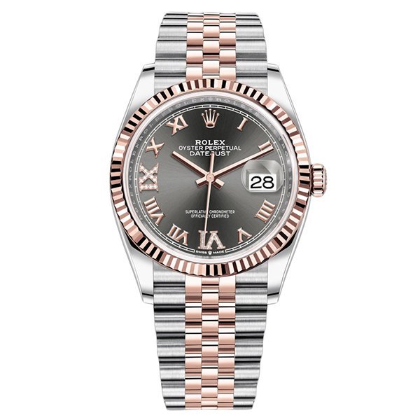 Replica Rolex Datejust 36 Dunkelrhodiumfarben mit Steinbesatz 126231 Replica Rolex Datejust 36 Dunkelrhodiumfarben mit Steinbesatz 126231