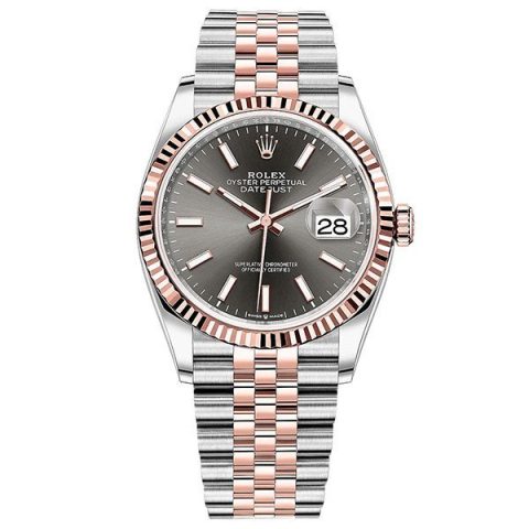 Replica Rolex Datejust 36 Dunkelrhodiumfarben Chromalight Jubilee 126231
