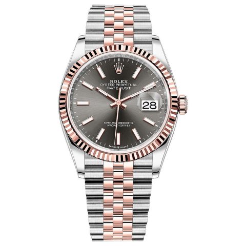 Replica Rolex Datejust 36 Dunkelrhodiumfarben Chromalight Jubilee 126231