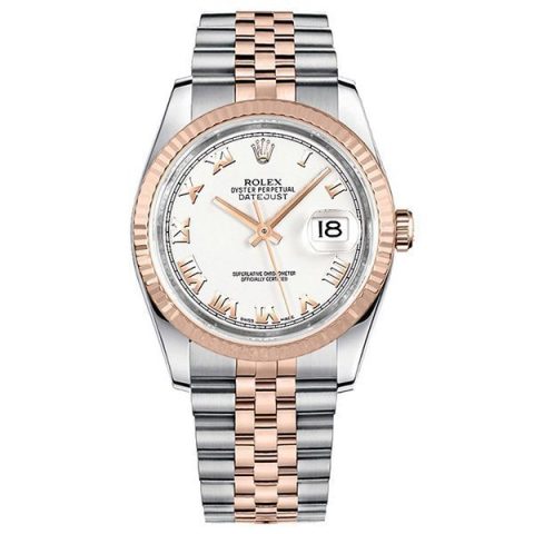 Replica Rolex Datejust 36 Weiß Zifferblatt mit römischen Ziffern Jubilee 116231 Replica Rolex Datejust 36 Weiß Zifferblatt mit römischen Ziffern Jubilee 116231