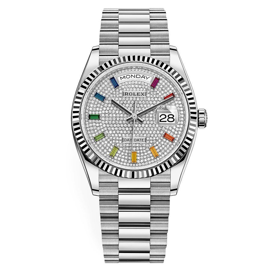 Replica Rolex Day-Date Damen Steinbesatz rainbow Saphirbesatz 128239 Replica Rolex Day-Date Damen Steinbesatz rainbow Saphirbesatz 128239