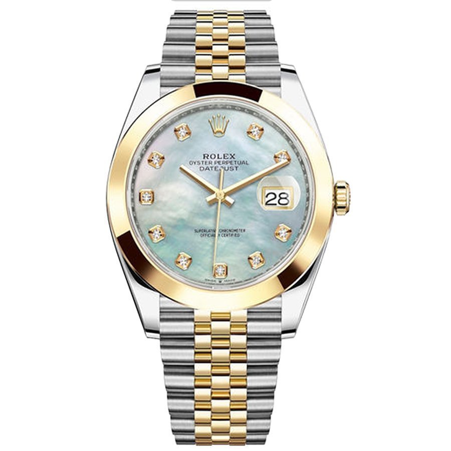 Replica Rolex Datejust 41 126303 Weiß Perlmutt mit Steinbesatz JB Replica Rolex Datejust 41 126303 Weiß Perlmutt mit Steinbesatz JB