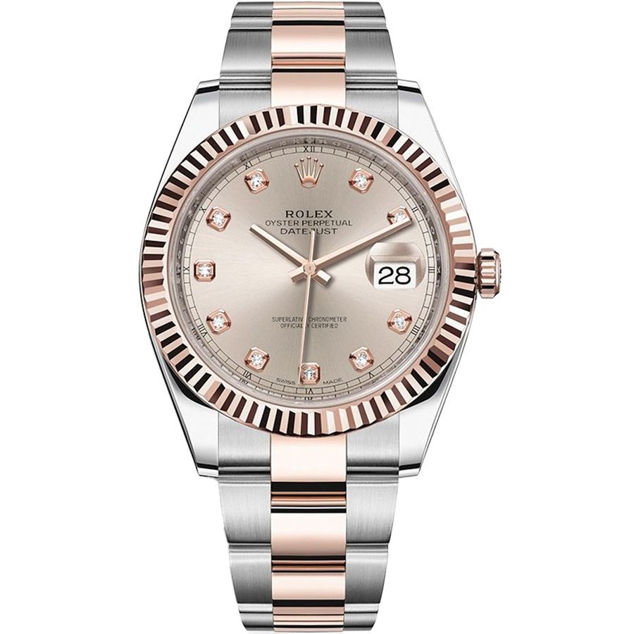 Replica Rolex Datejust 41 126331 Sundust mit Steinbesatz Oyster-Armband Replica Rolex Datejust 41 126331 Sundust mit Steinbesatz Oyster-Armband