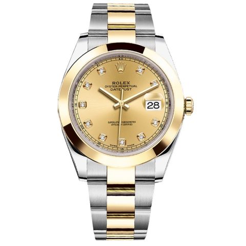 Replica Rolex Datejust 41 26303 Champagnerfarben mit Steinbesatz Oyster-Armband Replica Rolex Datejust 41 26303 Champagnerfarben mit Steinbesatz Oyster-Armband