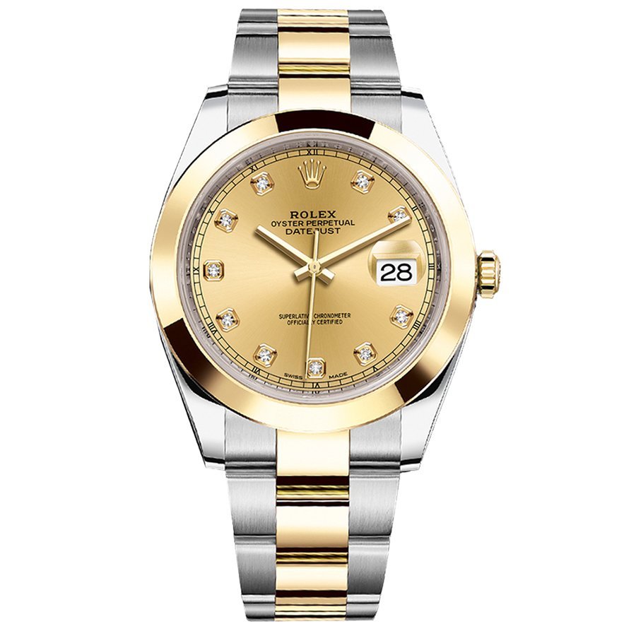 Replica Rolex Datejust 41 26303 Champagnerfarben mit Steinbesatz Oyster-Armband Replica Rolex Datejust 41 26303 Champagnerfarben mit Steinbesatz Oyster-Armband